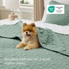 Bedsure Queen Size Quilt, Lightweight Comforter Set, Mineral Blue Bedspread | Coverlet, Basket Weave, All-Season Comfort, Skin-Friendly Soft, Breathable, Machine Washable, 90″x96″, 3 Pcs, 2 Pillow Shams(09 – Sage Green Lucky Star)