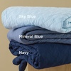Bedsure Queen Size Quilt, Lightweight Comforter Set, Mineral Blue Bedspread | Coverlet, Basket Weave, All-Season Comfort, Skin-Friendly Soft, Breathable, Machine Washable, 90″x96″, 3 Pcs, 2 Pillow Shams(06 – Mineral Blue)