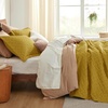 Bedsure Queen Size Quilt, Lightweight Comforter Set, Mineral Blue Bedspread | Coverlet, Basket Weave, All-Season Comfort, Skin-Friendly Soft, Breathable, Machine Washable, 90″x96″, 3 Pcs, 2 Pillow Shams(26 – Mustard Yellow)
