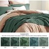 Bedsure Queen Size Quilt, Lightweight Comforter Set, Mineral Blue Bedspread | Coverlet, Basket Weave, All-Season Comfort, Skin-Friendly Soft, Breathable, Machine Washable, 90″x96″, 3 Pcs, 2 Pillow Shams(07 – Dark Green)