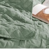 Bedsure Queen Size Quilt, Lightweight Comforter Set, Mineral Blue Bedspread | Coverlet, Basket Weave, All-Season Comfort, Skin-Friendly Soft, Breathable, Machine Washable, 90″x96″, 3 Pcs, 2 Pillow Shams(08 – Sage Green)