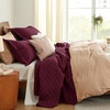 Bedsure Queen Size Quilt, Lightweight Comforter Set, Mineral Blue Bedspread | Coverlet, Basket Weave, All-Season Comfort, Skin-Friendly Soft, Breathable, Machine Washable, 90″x96″, 3 Pcs, 2 Pillow Shams(30 – Burgundy)