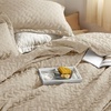 Bedsure Queen Size Quilt, Lightweight Comforter Set, Mineral Blue Bedspread | Coverlet, Basket Weave, All-Season Comfort, Skin-Friendly Soft, Breathable, Machine Washable, 90″x96″, 3 Pcs, 2 Pillow Shams(27 – Light Khaki)