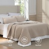 Bedsure Queen Size Quilt, Lightweight Comforter Set, Mineral Blue Bedspread | Coverlet, Basket Weave, All-Season Comfort, Skin-Friendly Soft, Breathable, Machine Washable, 90″x96″, 3 Pcs, 2 Pillow Shams(13 – Taupe Honeycomb)
