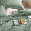 Bedsure Queen Size Quilt, Lightweight Comforter Set, Mineral Blue Bedspread | Coverlet, Basket Weave, All-Season Comfort, Skin-Friendly Soft, Breathable, Machine Washable, 90″x96″, 3 Pcs, 2 Pillow Shams(08 – Sage Green)