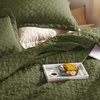 Bedsure Queen Size Quilt, Lightweight Comforter Set, Mineral Blue Bedspread | Coverlet, Basket Weave, All-Season Comfort, Skin-Friendly Soft, Breathable, Machine Washable, 90″x96″, 3 Pcs, 2 Pillow Shams(15 – Olive Green)