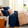 Bedsure Queen Size Quilt, Lightweight Comforter Set, Mineral Blue Bedspread | Coverlet, Basket Weave, All-Season Comfort, Skin-Friendly Soft, Breathable, Machine Washable, 90″x96″, 3 Pcs, 2 Pillow Shams(04 – Navy)