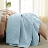 Bedsure Queen Size Quilt, Lightweight Comforter Set, Mineral Blue Bedspread | Coverlet, Basket Weave, All-Season Comfort, Skin-Friendly Soft, Breathable, Machine Washable, 90″x96″, 3 Pcs, 2 Pillow Shams(25 – Sky Blue)