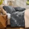 Bedsure Quilts Queen Size Bedspread, Thin Comforter, Charcoal Coverlet | All-Season Bedding, Soft, Modern Clover Pattern, Stitch-Free Quilt-Tech, Pet-Friendly, Machine Washable, 90x96in, 3 Pcs(20 – Drak Grey – Floral)
