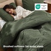 Bedsure Quilts Queen Size Bedspread, Thin Comforter, Charcoal Coverlet | All-Season Bedding, Soft, Modern Clover Pattern, Stitch-Free Quilt-Tech, Pet-Friendly, Machine Washable, 90x96in, 3 Pcs(07 – Olive Green – Floral)