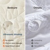 Bedsure Quilts Queen Size Bedspread, Thin Comforter, Charcoal Coverlet | All-Season Bedding, Soft, Modern Clover Pattern, Stitch-Free Quilt-Tech, Pet-Friendly, Machine Washable, 90x96in, 3 Pcs(14 – Cream Yellow – Leaf)