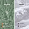 Bedsure Quilts Queen Size Bedspread, Thin Comforter, Charcoal Coverlet | All-Season Bedding, Soft, Modern Clover Pattern, Stitch-Free Quilt-Tech, Pet-Friendly, Machine Washable, 90x96in, 3 Pcs(09 – Sage Green – Leaf)