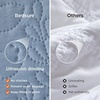 Bedsure Quilts Queen Size Bedspread, Thin Comforter, Charcoal Coverlet | All-Season Bedding, Soft, Modern Clover Pattern, Stitch-Free Quilt-Tech, Pet-Friendly, Machine Washable, 90x96in, 3 Pcs(05 – Mineral Blue – Leaf)