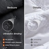 Bedsure Quilts Queen Size Bedspread, Thin Comforter, Charcoal Coverlet | All-Season Bedding, Soft, Modern Clover Pattern, Stitch-Free Quilt-Tech, Pet-Friendly, Machine Washable, 90x96in, 3 Pcs(21 – Black – Clover)
