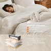 Bedsure Quilts Queen Size Bedspread, Thin Comforter, Charcoal Coverlet | All-Season Bedding, Soft, Modern Clover Pattern, Stitch-Free Quilt-Tech, Pet-Friendly, Machine Washable, 90x96in, 3 Pcs(15 – Beige – Floral)