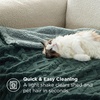 Bedsure Sherpa Fleece Blanket, Cable Jacquard Tufted, Warm, Orange, Throw | Ultra-Soft, Cozy, Comfort, Stylish Home Decor for Fall, Thick for Winter, Ideal for Couch, Sofa, Gift for Women, 50×60 Inches(07 – Dark Green)