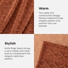 Bedsure Sherpa Fleece Blanket, Cable Jacquard Tufted, Warm, Orange, Throw | Ultra-Soft, Cozy, Comfort, Stylish Home Decor for Fall, Thick for Winter, Ideal for Couch, Sofa, Gift for Women, 50×60 Inches(06 – Orange)