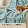 Bedsure Sherpa Fleece Blanket, Cable Jacquard Tufted, Warm, Orange, Throw | Ultra-Soft, Cozy, Comfort, Stylish Home Decor for Fall, Thick for Winter, Ideal for Couch, Sofa, Gift for Women, 50×60 Inches(07 – Sage Green)