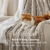 Bedsure Sherpa Fleece Blanket, Cable Jacquard Tufted, Warm, Orange, Throw | Ultra-Soft, Cozy, Comfort, Stylish Home Decor for Fall, Thick for Winter, Ideal for Couch, Sofa, Gift for Women, 50×60 Inches(04 – Beige)