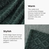 Bedsure Sherpa Fleece Blanket, Cable Jacquard Tufted, Warm, Orange, Throw | Ultra-Soft, Cozy, Comfort, Stylish Home Decor for Fall, Thick for Winter, Ideal for Couch, Sofa, Gift for Women, 50×60 Inches(07 – Dark Green)