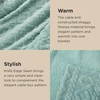 Bedsure Sherpa Fleece Blanket, Cable Jacquard Tufted, Warm, Orange, Throw | Ultra-Soft, Cozy, Comfort, Stylish Home Decor for Fall, Thick for Winter, Ideal for Couch, Sofa, Gift for Women, 50×60 Inches(07 – Sage Green)