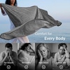 Bedsure Silky Soft Cooling Blanket for Hot Sleepers, Throw XL, Dark Grey | Summer, Picnic, Travel, Outdoor, Camping, Couch, Bed, Sofa, Chair, Rayon Derived from Bamboo, Cold, Cool, Ice, Lightweight(01- Dark Grey)