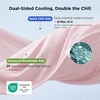 Bedsure Silky Soft Cooling Blanket for Hot Sleepers, Throw XL, Dark Grey | Summer, Picnic, Travel, Outdoor, Camping, Couch, Bed, Sofa, Chair, Rayon Derived from Bamboo, Cold, Cool, Ice, Lightweight(05- Pink)