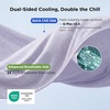 Bedsure Silky Soft Cooling Blanket for Hot Sleepers, Throw XL, Dark Grey | Summer, Picnic, Travel, Outdoor, Camping, Couch, Bed, Sofa, Chair, Rayon Derived from Bamboo, Cold, Cool, Ice, Lightweight(04- Lavender)