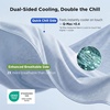 Bedsure Silky Soft Cooling Blanket for Hot Sleepers, Throw XL, Dark Grey | Summer, Picnic, Travel, Outdoor, Camping, Couch, Bed, Sofa, Chair, Rayon Derived from Bamboo, Cold, Cool, Ice, Lightweight(07- Celestial Blue)