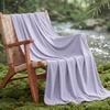 Bedsure Silky Soft Cooling Blanket for Hot Sleepers, Throw XL, Dark Grey | Summer, Picnic, Travel, Outdoor, Camping, Couch, Bed, Sofa, Chair, Rayon Derived from Bamboo, Cold, Cool, Ice, Lightweight(04- Lavender)