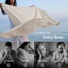 Bedsure Silky Soft Cooling Blanket for Hot Sleepers, Throw XL, Dark Grey | Summer, Picnic, Travel, Outdoor, Camping, Couch, Bed, Sofa, Chair, Rayon Derived from Bamboo, Cold, Cool, Ice, Lightweight(03- Oat Beige)
