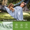 Bedsure Silky Soft Cooling Blanket for Hot Sleepers, Throw XL, Dark Grey | Summer, Picnic, Travel, Outdoor, Camping, Couch, Bed, Sofa, Chair, Rayon Derived from Bamboo, Cold, Cool, Ice, Lightweight(07- Celestial Blue)