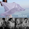 Bedsure Silky Soft Cooling Blanket for Hot Sleepers, Throw XL, Dark Grey | Summer, Picnic, Travel, Outdoor, Camping, Couch, Bed, Sofa, Chair, Rayon Derived from Bamboo, Cold, Cool, Ice, Lightweight(04- Lavender)
