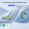 Bedsure Silky Soft Cooling Blanket for Hot Sleepers, Throw XL, Dark Grey | Summer, Picnic, Travel, Outdoor, Camping, Couch, Bed, Sofa, Chair, Rayon Derived from Bamboo, Cold, Cool, Ice, Lightweight(09- Light Blue)