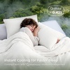 Bedsure SleepEase Cooling Comforter King Size for Summer, 3 Pieces White Seersucker Cooling Comforters for Hot Sleepers, Double-Sided Cool Tech Bedding Set with 1 Breathable Comforter, 2 Pillowcases(01 – Cloud White)