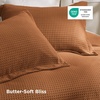 Bedsure Textured Duvet Cover King Size, Soft & Breathable Comforter Cover for All Season, 3 Pieces Wrinkle-Resistant Zipper Bedding with 8 Corner Ties, Olive Green(00 – Caramel Cafe (No Comforter))