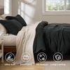 Bedsure Textured Duvet Cover King Size, Soft & Breathable Comforter Cover for All Season, 3 Pieces Wrinkle-Resistant Zipper Bedding with 8 Corner Ties, Olive Green(00 – Black (No Comforter))