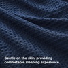 Bedsure Textured Duvet Cover King Size, Soft & Breathable Comforter Cover for All Season, 3 Pieces Wrinkle-Resistant Zipper Bedding with 8 Corner Ties, Olive Green(00 – Navy Blue (No Comforter))