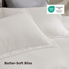 Bedsure Textured Duvet Cover King Size, Soft & Breathable Comforter Cover for All Season, 3 Pieces Wrinkle-Resistant Zipper Bedding with 8 Corner Ties, Olive Green(01 – Ivory White (No Comforter))