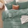 Bedsure Textured Duvet Cover King Size, Soft & Breathable Comforter Cover for All Season, 3 Pieces Wrinkle-Resistant Zipper Bedding with 8 Corner Ties, Olive Green(11 – Green – Grid (No Comforter))