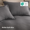Bedsure Textured Duvet Cover King Size, Soft & Breathable Comforter Cover for All Season, 3 Pieces Wrinkle-Resistant Zipper Bedding with 8 Corner Ties, Olive Green(10 – Dark Grey (No Comforter))