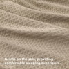 Bedsure Textured Duvet Cover King Size, Soft & Breathable Comforter Cover for All Season, 3 Pieces Wrinkle-Resistant Zipper Bedding with 8 Corner Ties, Olive Green(10 – Khaki (No Comforter))