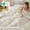 Bedsure Textured Duvet Cover King Size, Soft & Breathable Comforter Cover for All Season, 3 Pieces Wrinkle-Resistant Zipper Bedding with 8 Corner Ties, Olive Green(06 – White (No Comforter))