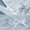 Bedsure Textured Duvet Cover King Size, Soft & Breathable Comforter Cover for All Season, 3 Pieces Wrinkle-Resistant Zipper Bedding with 8 Corner Ties, Olive Green(03 – Blue Bowknot (No Comforter))