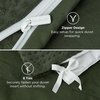 Bedsure Textured Duvet Cover King Size, Soft & Breathable Comforter Cover for All Season, 3 Pieces Wrinkle-Resistant Zipper Bedding with 8 Corner Ties, Olive Green(00 – Olive Green (No Comforter))