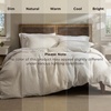 Bedsure Textured Duvet Cover King Size, Soft & Breathable Comforter Cover for All Season, 3 Pieces Wrinkle-Resistant Zipper Bedding with 8 Corner Ties, Olive Green(03 – Linen (No Comforter))