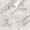 Bedsure Textured Duvet Cover King Size, Soft & Breathable Comforter Cover for All Season, 3 Pieces Wrinkle-Resistant Zipper Bedding with 8 Corner Ties, Olive Green(01 – Ivory White (No Comforter))