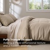 Bedsure Textured Duvet Cover King Size, Soft & Breathable Comforter Cover for All Season, 3 Pieces Wrinkle-Resistant Zipper Bedding with 8 Corner Ties, Olive Green(10 – Khaki (No Comforter))