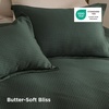 Bedsure Textured Duvet Cover King Size, Soft & Breathable Comforter Cover for All Season, 3 Pieces Wrinkle-Resistant Zipper Bedding with 8 Corner Ties, Olive Green(02 – Forest Green (No Comforter))