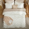 Bedsure Tufted Boho Comforter Set Queen Size – Beige Boho Bed Set, GentleSoft™ 3 Pieces Farmhouse-Style Embroidery Bedding, Gifts for Woman, Soft Jacquard Kids’ Queen Comforter for All Seasons(03 – Ivory – Diamond Like)